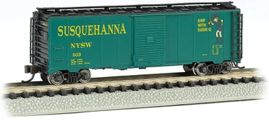 Bachmann 17058 N AAR 40' Steel Box Car - NYSW Suzy Q #503