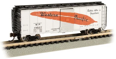 Bachmann 17062 N AAR 40' Steel Box Car - Western Pacific #19527