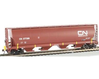 Bachmann 73803 HO Cylindrical Grain Hopper w/ Flashing End of Train Device - Canadian National #377399