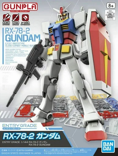 Bandai 5061064 RX-78-2 Gundam E.F.S.F. Prototype Close-Combat Mobile Suit Entry Grade 1/144 Scale Model Kit