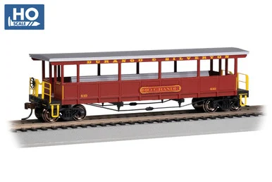 Bachmann 17431 HO Open Sided Excursion Car - Durango & Silverton #410