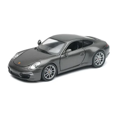 New Ray Toys 71293B Porsche 911 Carrera 4 Silver 1/24 Scale Die-Cast Model