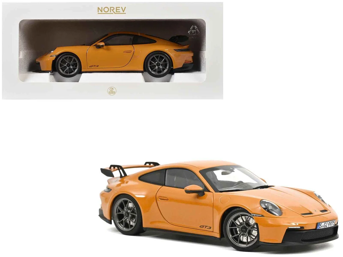 2021 Porsche 911 GT3 Bahama Yellow 1/18 Diecast Model Car by Norev