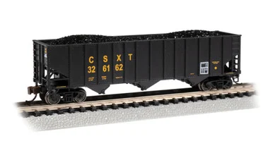 Bachmann 18756 N Bethlehem Steel 100 Ton 3 Bay Hopper - CSX #326162