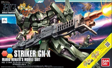 Bandai 5060950 #065 Striker GN-X Mario Renatos Mobile Suit HG 1/144 Scale Model Kit