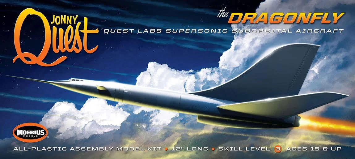 Jonny Quest Dragonfly Scale Model Kit - Moebius Models
