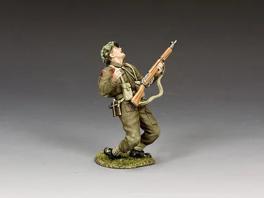 KACDD357(G) - Soldier Being Shot! (w/ Grass base)
