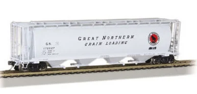 Bachmann 19111 HO 4 Bay Cylindrical Grain Hopper Great Northern #170627