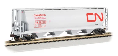 Bachmann 19113 HO 4 Bay Cylindrical Grain Hopper Canadian National #382005