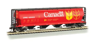 Bachmann 19131 HO 4 Bay Cylindrical Grain Hopper Canada Grain #606902