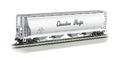 Bachmann 19142 HO 4 Bay Cylindrical Grain Hopper Canadian Pacific #383176