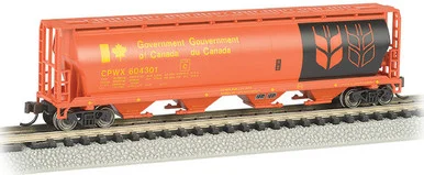 Bachmann 19154 N 4 Bay Cylindrical Grain Hopper Government of Canada