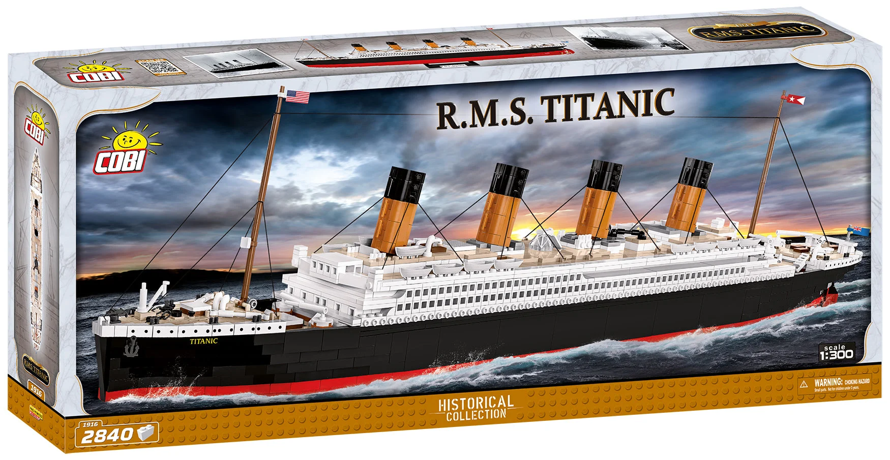 R.M.S. Titanic 1:300 Scale, 2840 Piece Block Kit - Cobi