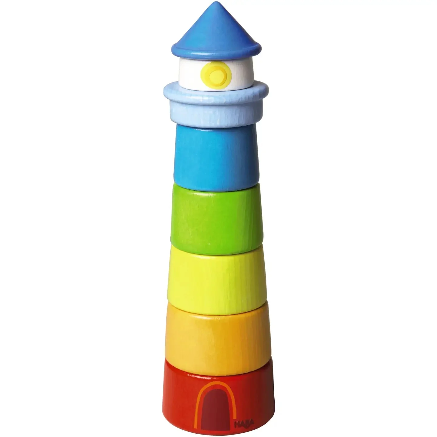 Lighthouse Wooden Rainbow Stacker - HABA