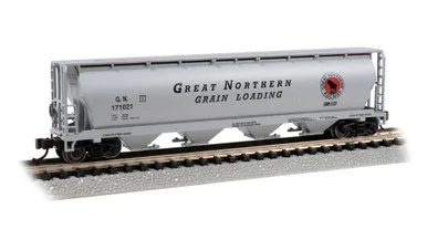 Bachmann 19164 N 4 Bay Cylindrical Grain Hopper Great Northern #171021