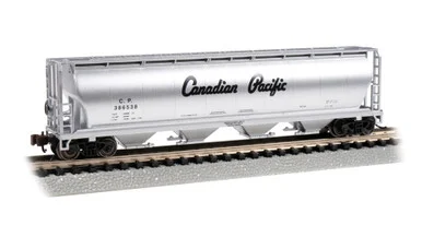 Bachmann 19165 N 4 Bay Cylindrical Grain Hopper Canadian Pacific #386538
