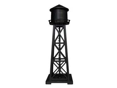 Lionel 1956130 HO Lighted Water Tower Black