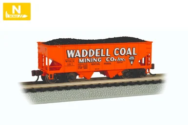 Bachmann 19561 N 55 Ton 2 Bay USRA Outside Braced Hopper - Waddell Coal #103