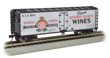 Bachmann 19808 HO 40' Wood Side Refrigerated Boxcar Sonoma County Wines