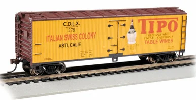 Bachmann 19811 HO 40' Wood Side Refrigerated Boxcar Tipo Table Wine