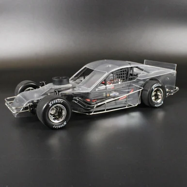 1RC Racing 1RC1137 1/18 Asphalt Modified 2.0, Clear, Ready to Run
