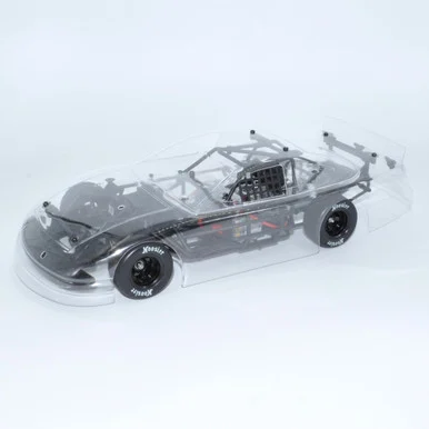 1RC Racing 1RC1142 1/18 Asphalt Late Model, Clear, Ready to Run