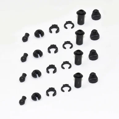 1RC5004 Shock Plastic Parts, 1/18 Mid, Spr, EDM, LM (4) - 1RC Racing