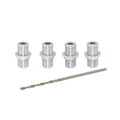 1RC Racing 1RC5006 Threaded Alum Shock Body Set, Silver, 18th Scale (4)