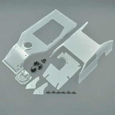 1RC Racing 1RC6053 Body Set, Clear, 1/18 Modified