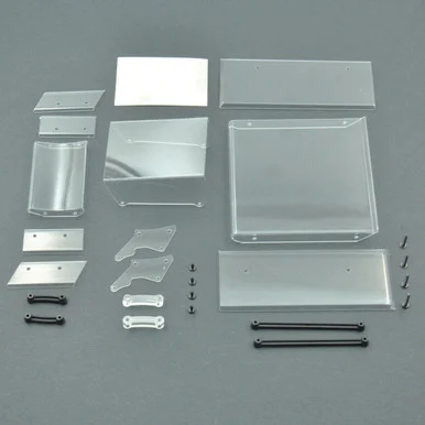 1RC Racing 1RC6055 Top & Front Wing, Clear, 1/18 Sprint 3.0