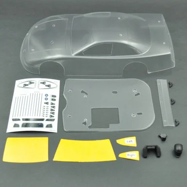 1RC Racing 1RC6059 Body Set, Clear, 1/18 Asphalt LM