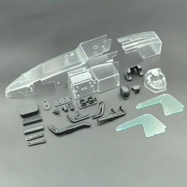 1RC Racing 1RC6061 Body & Driver, Clear, 1/18 Super Mod