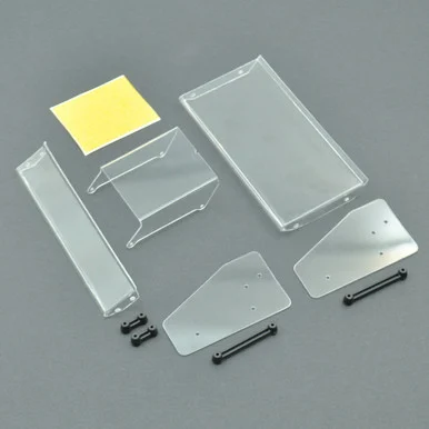 1RC Racing 1RC6062 Top Wing, Clear, 1/18 Super Mod