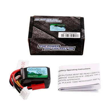 Gens Ace GEA2003S30JST 200mAh 3S 11.1V 30C Lipo Battery Pack with JST Plug