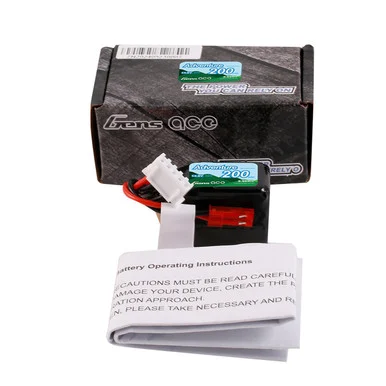 Gens Ace GEA2004S30JST 200mAh 4S 14.8V 30C Lipo Battery Pack with JST Plug