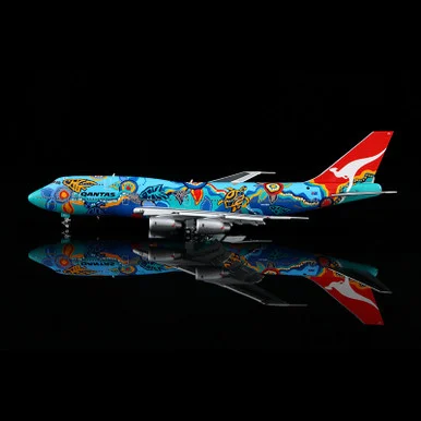Qantas B747-400 "Nalanji Dreaming" Flaps Down VH-EBU B606501F 1:400