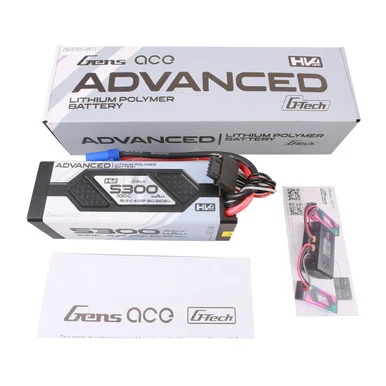 Gens Ace GEA534S10E5GT Advanced 5300mAh 4S 15.2V 100C High Voltage G-Tech Lipo Battery Pack with EC5 Plug