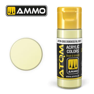 AMM20002 - ATOM Acrylic Paint: Cremeweiss RAL 9001 20ml
