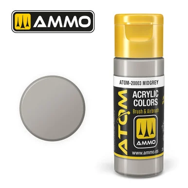 AMM20003 - ATOM Acrylic Paint: Midgrey 20ml