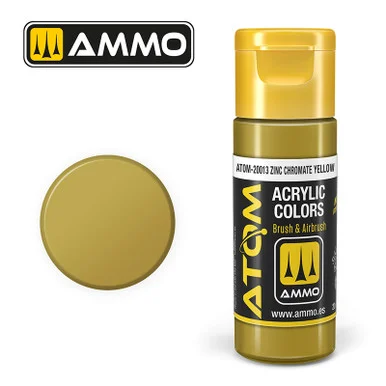 AMM20013 - ATOM Acrylic Paint: Zinc Chromate Yellow FS33481 20ml