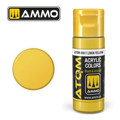 AMM20017 - ATOM Acrylic Paint: Lemon Yellow 20ml