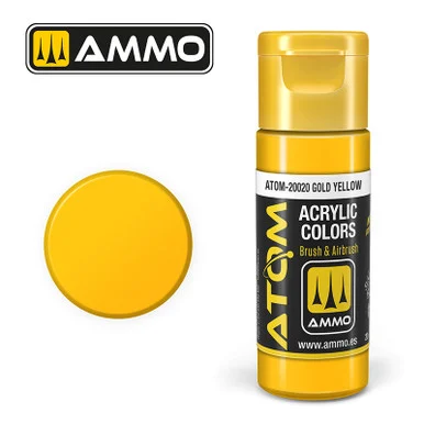 AMM20020 - ATOM Acrylic Paint: Gold Yellow 20ml