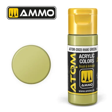 AMM20025 - ATOM Acrylic Paint: Khaki Green 20ml