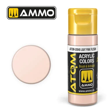 AMM20040 - ATOM Acrylic Paint: Light Pink Flesh 20ml