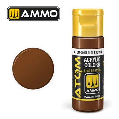 AMM20048 - ATOM Acrylic Paint: Clay Brown FS30215 20ml