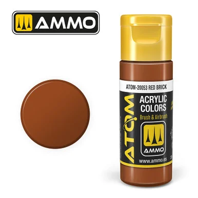 AMM20053 - ATOM Acrylic Paint: Red Brick 20ml