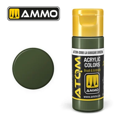 AMM20068 - ATOM Acrylic Paint: IJA Kawasaki Green 20ml