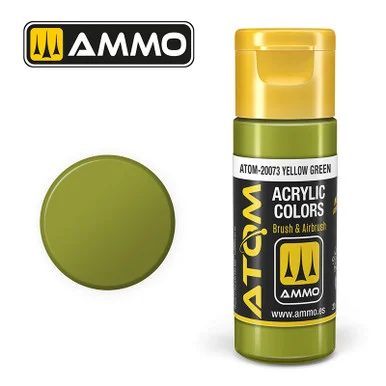 AMM20073 - ATOM Acrylic Paint: Yellow Green 20ml