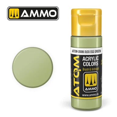 AMM20086 - ATOM Acrylic Paint: Duck Egg Green BS216 - FS34524 20ml