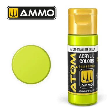 AMM20089 - ATOM Acrylic Paint: Lime Green 20ml